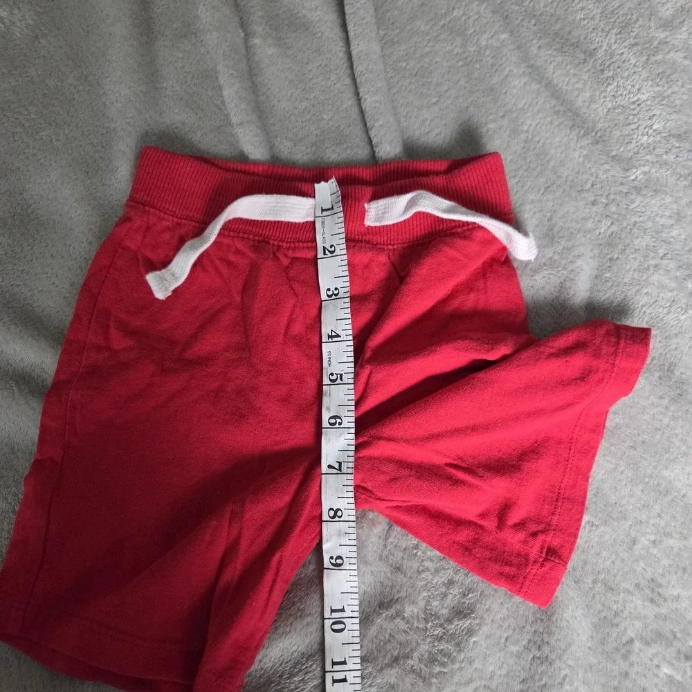 Old Navy Boys Size 3T Drawstring Pull On Fleece Shorts Red